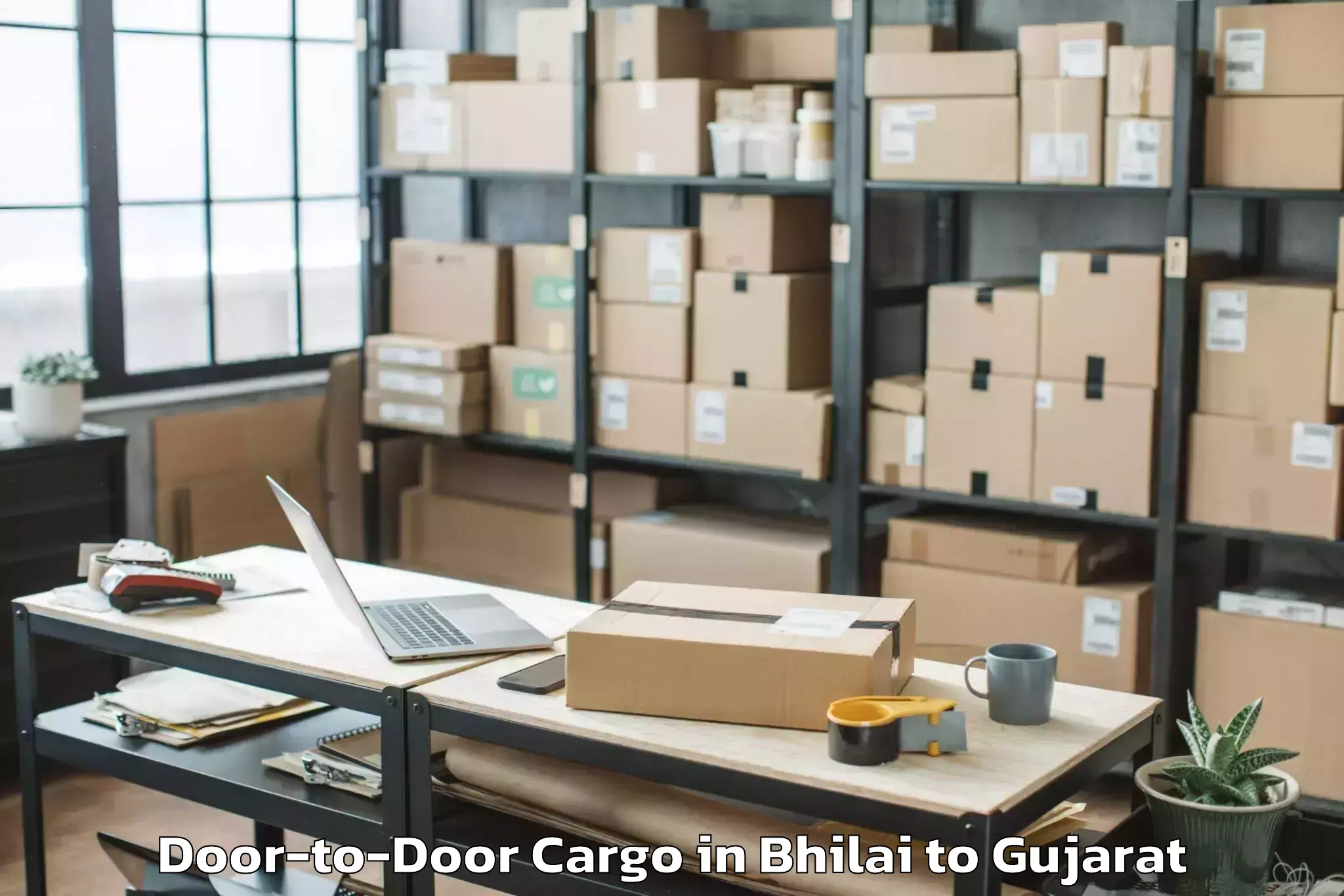 Get Bhilai to Jetalsar Door To Door Cargo